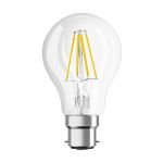 Ledvance Classic Performance LED Glühbirne B22d Birne Fadenlampe Klar 6.5W 806lm - 827 Extra Warmweiß | Ersatz für 60W