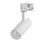 LED Schienenstrahler 3-Phasen Eco Aluminium Weiß 10W 840lm 36D - 830 Warmweiß