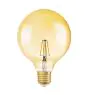 Osram Vintage 1906 LED E27 Globe Fadenlampe Gold 125mm 2.8W 200lm - 824  | Ersatz für 25W