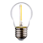 LED E27 Boule Filament Claire 1.4W 136LM - 827 | Remplacement 15W
